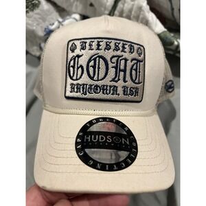 Stra8 Drop And Hudson Blessed Goat Trucker Style Snap Back Hat‎